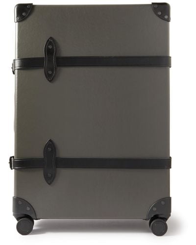 Globe-Trotter Centenary 30" Leather-trimmed Suitcase - Gray