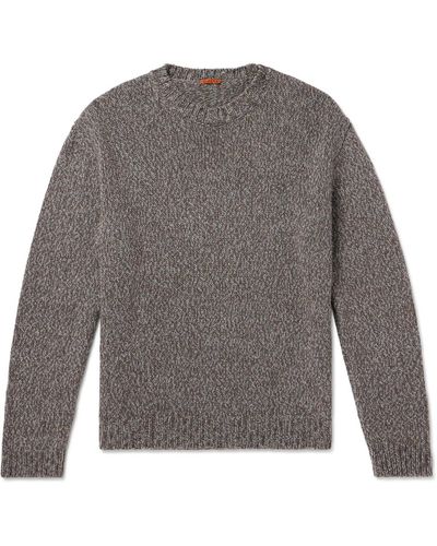 Barena Alpaca And Merino Wool-blend Sweater - Gray