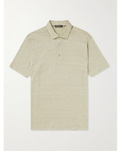 Loro Piana Linen Polo Shirt - Natural