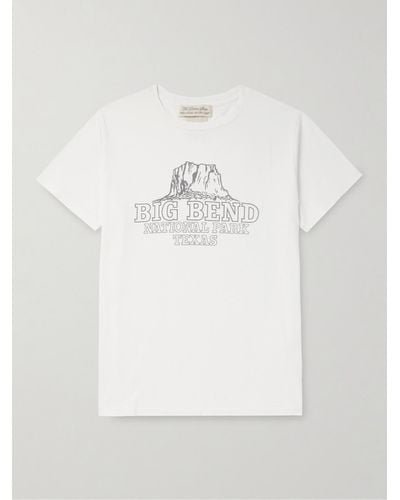 Remi Relief T-shirt in jersey di cotone Big Bend - Bianco