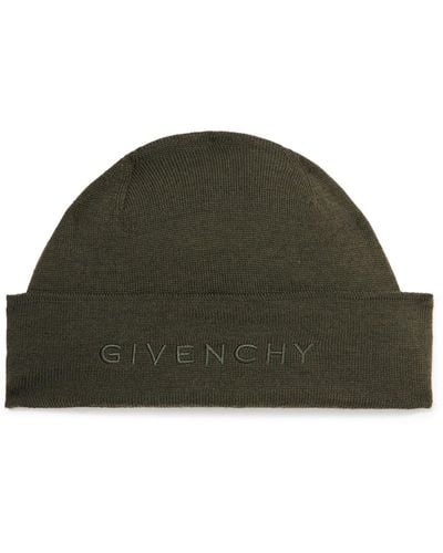 Givenchy Logo-embroidered Wool Beanie - Green