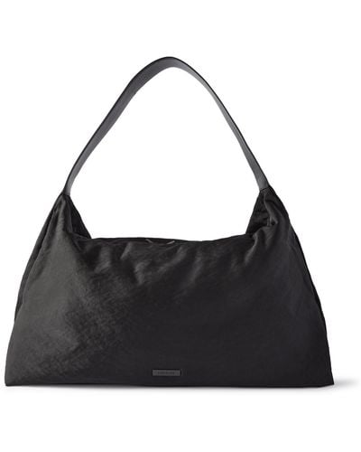 Fear Of God Leather-trimmed Shell Tote Bag - Black