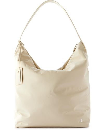 The Row Leather-trimmed Nylon-shell Tote Bag - Natural