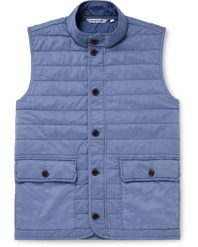 Peter Millar Greenwich Garment-dyed Padded Shell Gilet - Blue