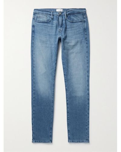 FRAME L'homme Slim-fit Organic Jeans - Blue