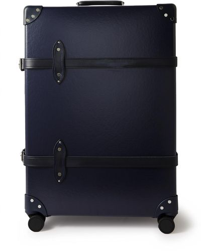 Globe-Trotter Centenary 30" Leather-trimmed Suitcase - Blue