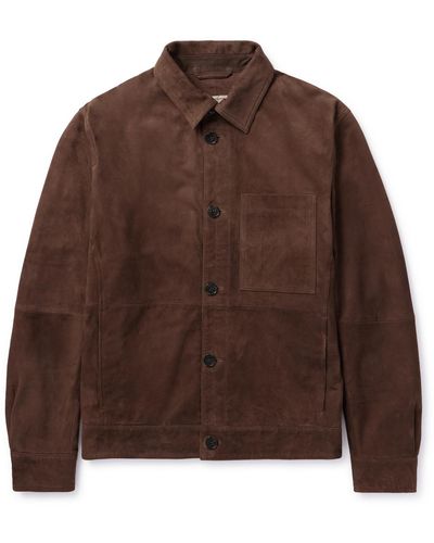 Baracuta Suede Shirt Jacket - Brown
