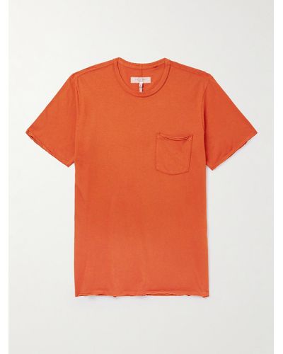 Rag & Bone Miles Organic Cotton-jersey T-shirt - Orange