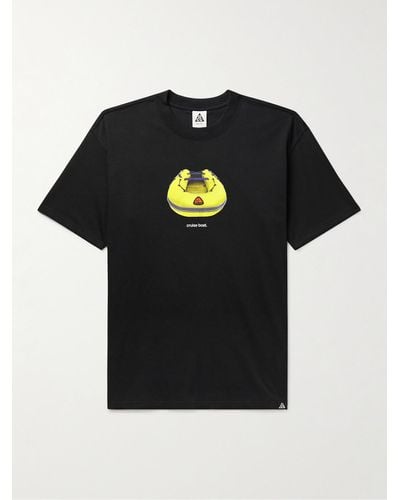 Nike ACG T-Shirt aus "Dri-FIT"-Material mit Print - Schwarz