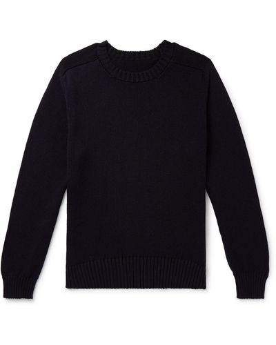 Anderson & Sheppard Cotton Sweater - Blue