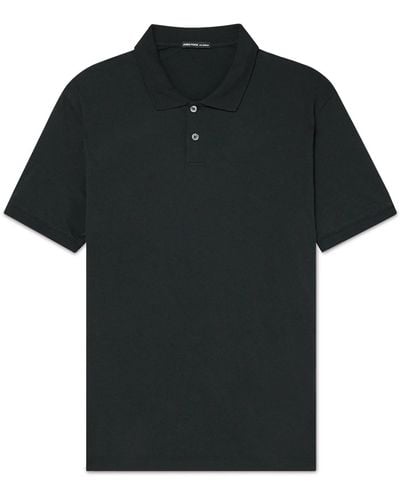James Perse Cotton-jersey Polo Shirt - Black