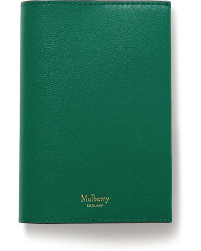 Mulberry Leather Passport Cover - Green