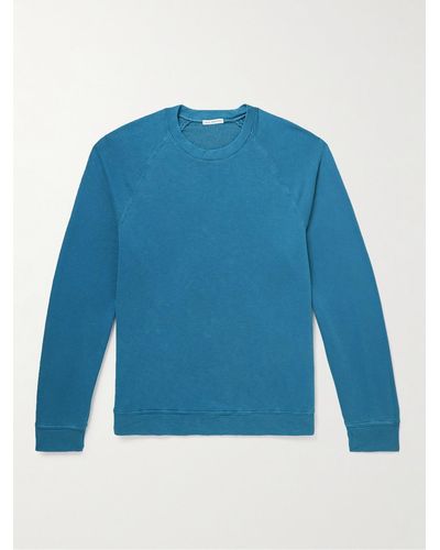 James Perse Supima Cotton-jersey Sweatshirt - Blue