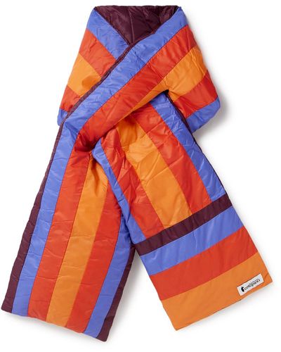 COTOPAXI Fuego Quilted Striped Ripstop Down Scarf - Blue