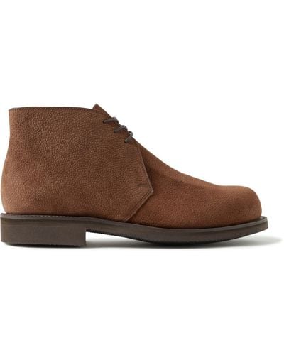 George Cleverley Jacob Full-grain Suede Chukka Boots - Brown