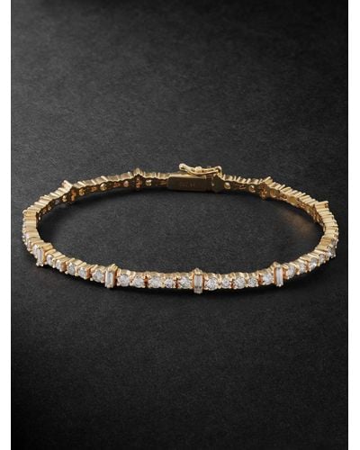 Ileana Makri Rivulet Gold Diamond Bracelet - Black