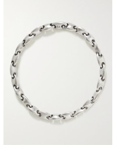 M. Cohen Neo Burnished Sterling Silver Chain Bracelet - Metallic
