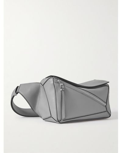 Loewe Puzzle Small Leather Belt Bag - Grey