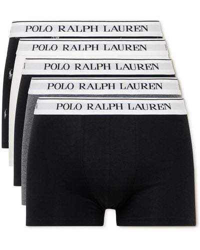 Polo Ralph Lauren Five-pack Stretch-cotton Jersey Boxer Briefs - White