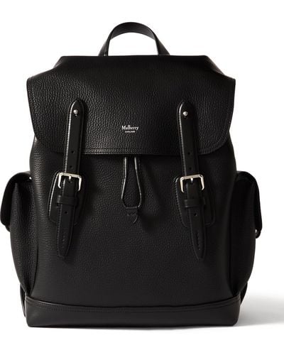 Mulberry Heritage Pebble-grain Leather Backpack - Black