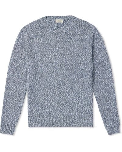 Altea Mélange Cotton Sweater - Blue