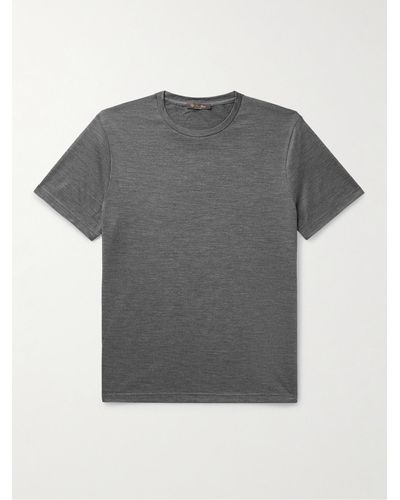 Loro Piana Slim-fit Wish® Wool T-shirt - Grey