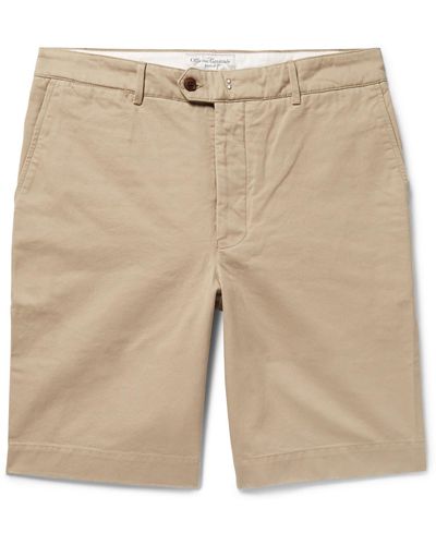 Officine Generale Fisherman Cotton-twill Shorts - Natural
