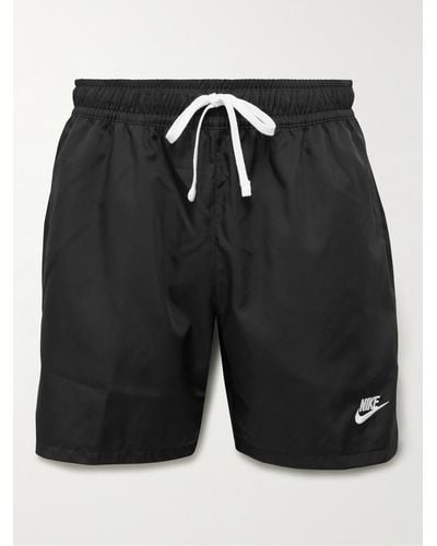Nike Sportswear Sport Essentials Flow Shorts mit Kordelzugbund mit geradem Bein aus Shell - Schwarz