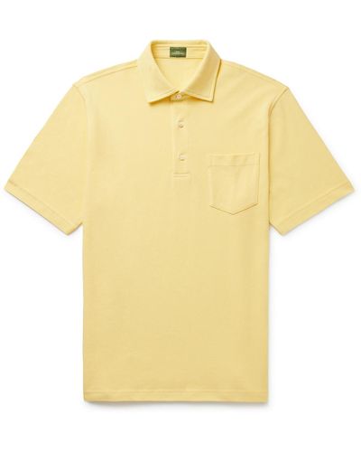 Sid Mashburn Pima Cotton-piqué Polo Shirt - Yellow