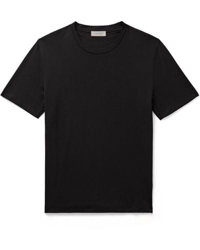 Canali Cotton-jersey T-shirt - Black