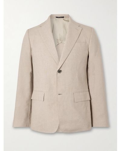 Club Monaco Linen-blend Suit Jacket - Natural