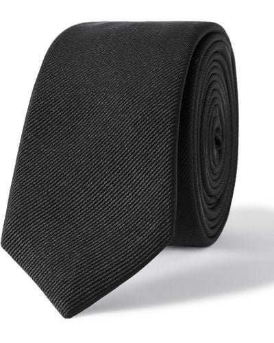 Saint Laurent 5cm Silk-twill Tie - Black
