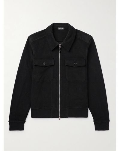 Tom Ford Cotton-terry Jacket - Black