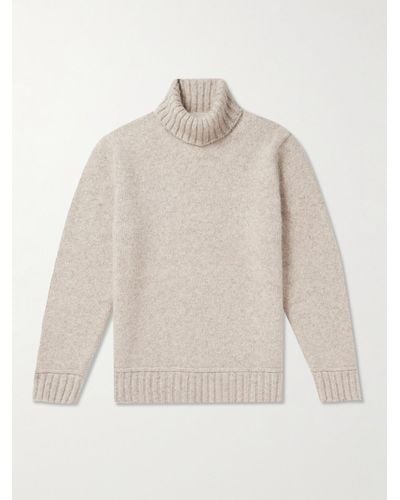 MR P. Alpaca-blend Rollneck Sweater - Natural
