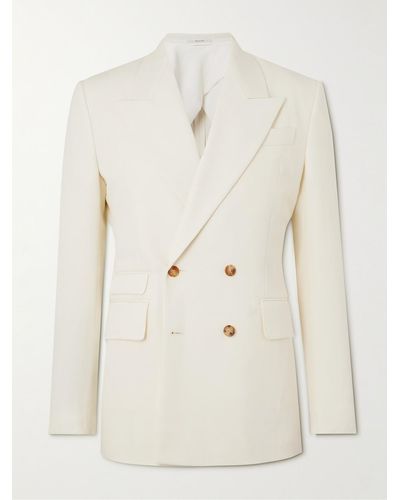 Gabriela Hearst Narciso Double-breasted Wool Blazer - Natural