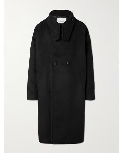 Frankie Shop Andrea Double-breasted Knitted Coat - Black