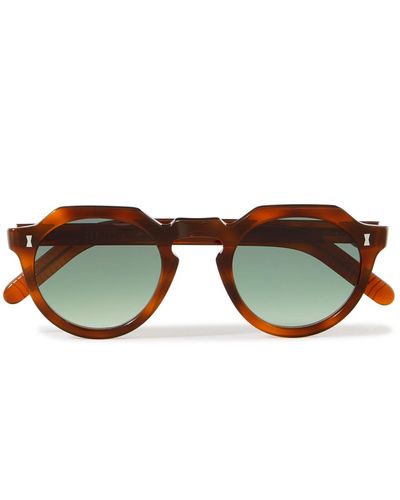MR P. Cubitts Cromer Round-frame Acetate Sunglasses - Brown