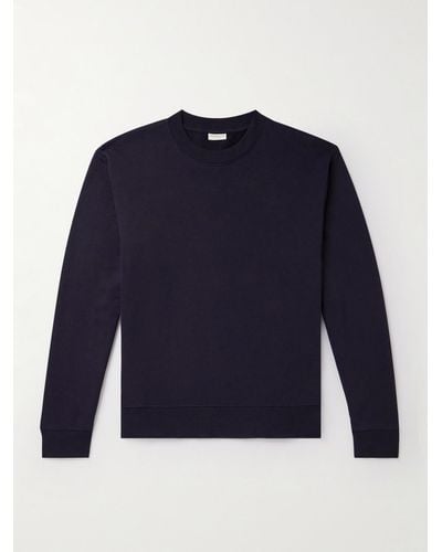 Dries Van Noten Sweatshirt aus Baumwoll-Jersey - Blau