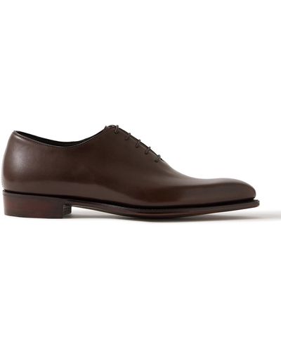 George Cleverley Merlin Leather Oxford Shoes - Brown