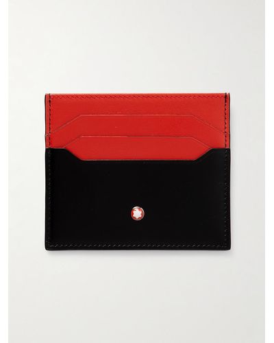 Montblanc Meisterstück Kartenetui aus Leder - Rot