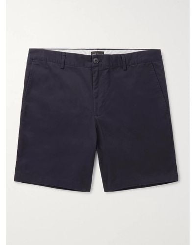 Club Monaco Baxter Cotton-blend Twill Shorts - Blue