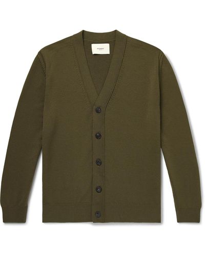 James Purdey & Sons Audley Slim-fit Wool Cardigan - Green