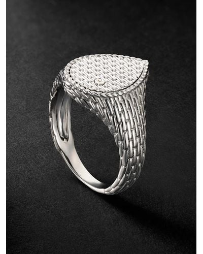 Yvonne Léon White Gold Diamond Ring - Black