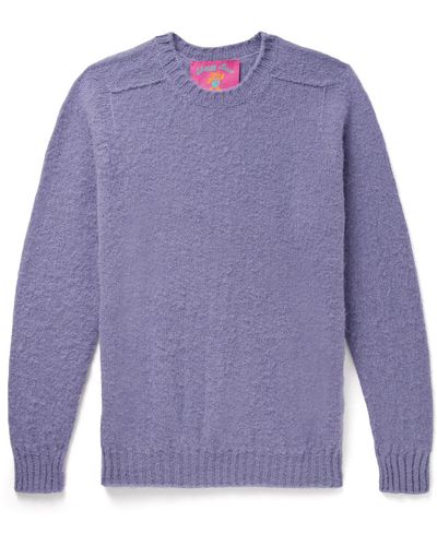 Howlin' Shaggy Bear Brushed-wool Sweater - Purple