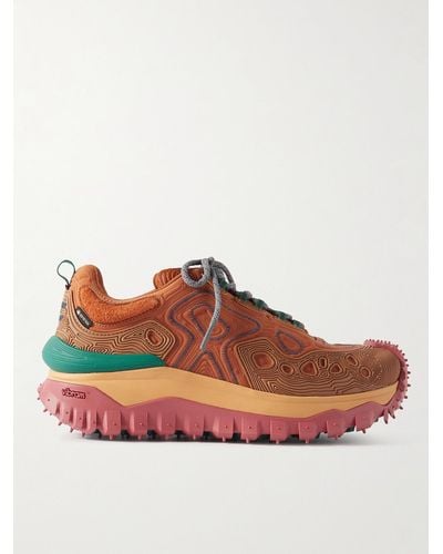Moncler Genius Salehe Bembury Trailgrip Grain Sneakers aus GORE-TEX® Ballistic-Nylon mit Gummibesätzen - Orange