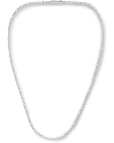 Le Gramme 27g Recycled Sterling Silver Necklace - White
