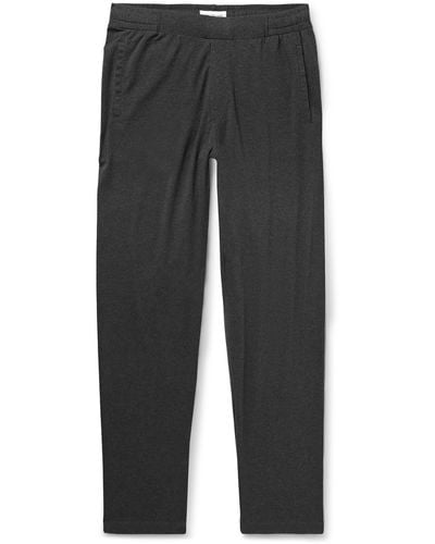 Hamilton and Hare Stretch Lyocell And Cotton-blend Pajama Pants - Gray