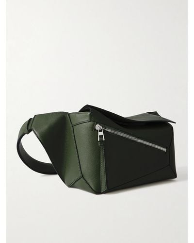 Loewe Puzzle Edge Small Leather Belt Bag - Black
