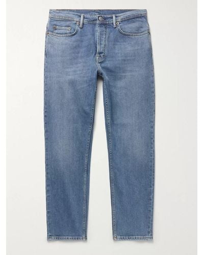 Acne Studios River Slim-fit Tapered Stretch-denim Jeans - Blue
