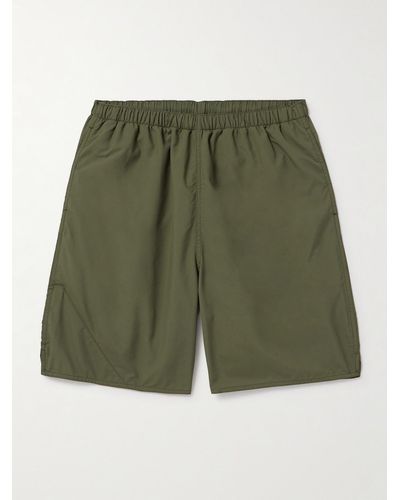 Beams Plus Wide-leg Nylon-ripstop Shorts - Green